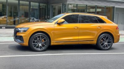 An Audi Q8 SUV parked outdoors