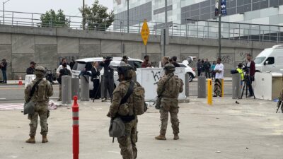 California National Guard members deployed in Los Angeles in June 2025