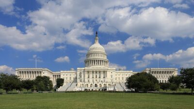 West side of the United States Capitol in Washington, D.C.