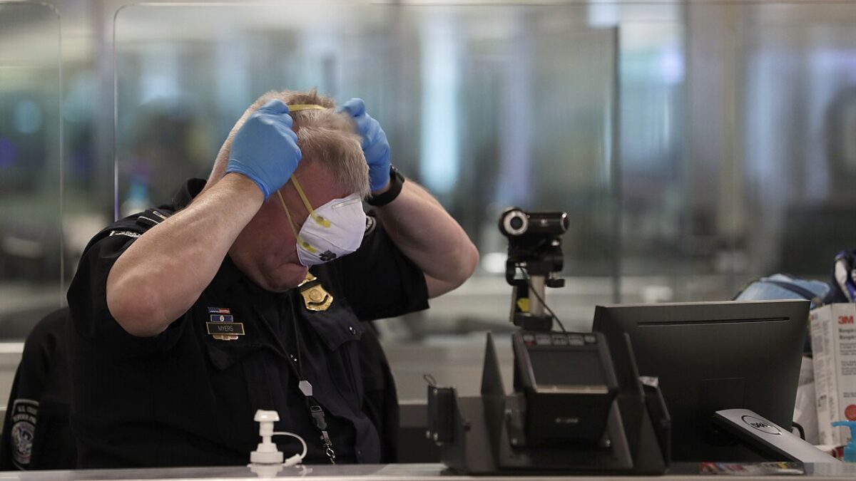 U.S. Customs and Border Protection officer at Dulles International Airport