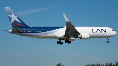 Boeing 767 cargo aircraft at Miami International Airport