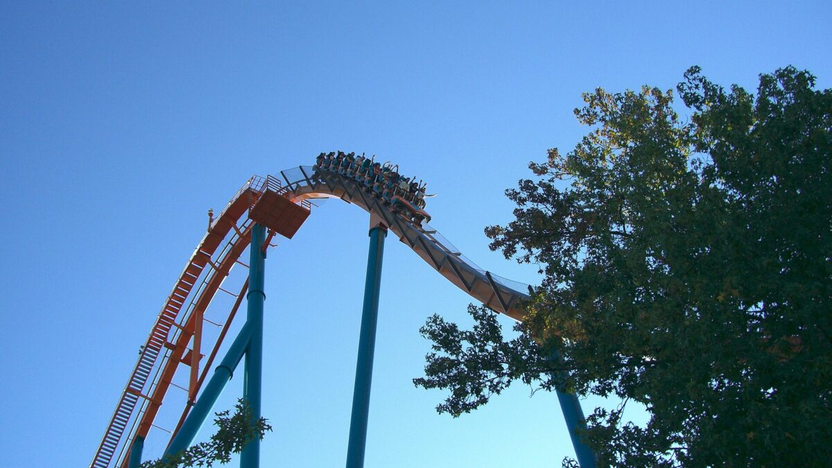The Goliath hypercoaster at Six Flags Over Georgia