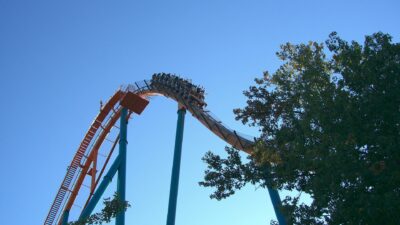 The Goliath hypercoaster at Six Flags Over Georgia
