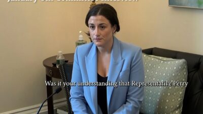 Cassidy Hutchinson testifying before the House Jan. 6 committee in 2022