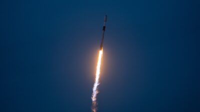 SpaceX Falcon 9 rocket launching Starlink satellites