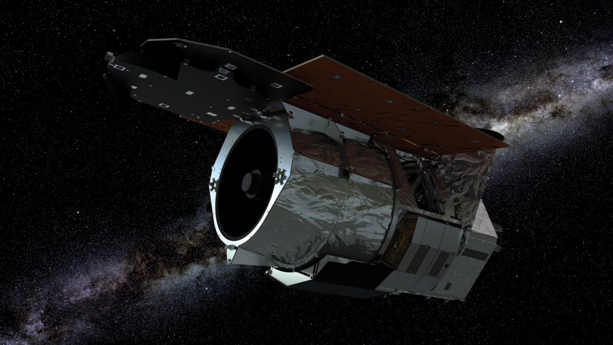 Illustration of the Nancy Grace Roman Space Telescope in space