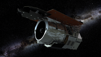 Illustration of the Nancy Grace Roman Space Telescope in space