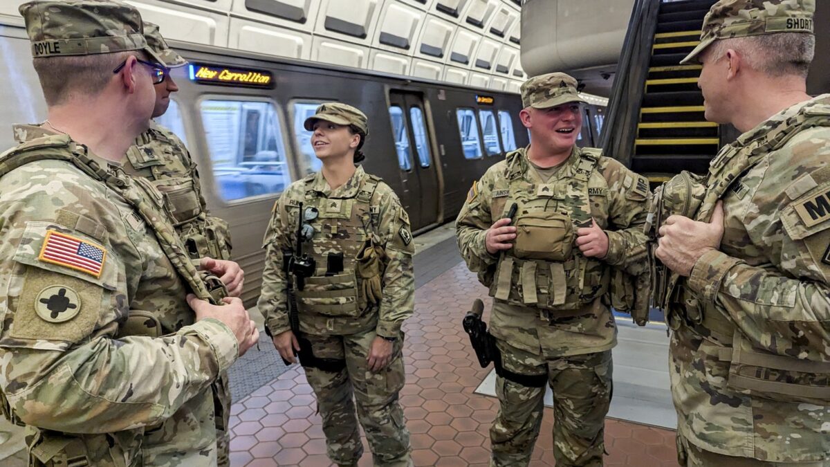 National Guard members on duty in Washington, D.C.