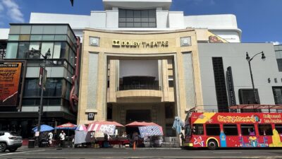 The Dolby Theatre on Hollywood Boulevard