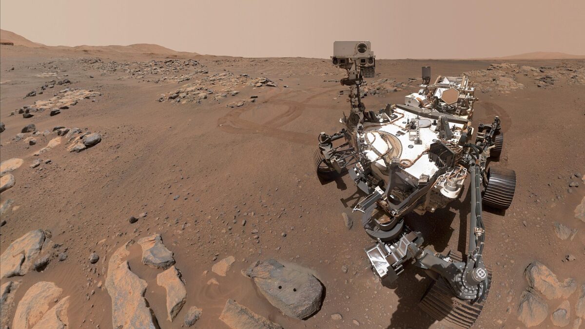 NASA's Perseverance rover selfie on the surface of Mars