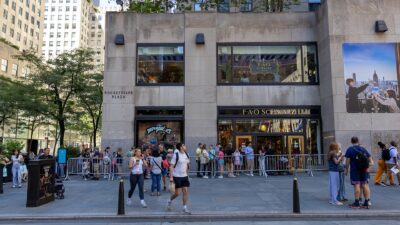 FAO Schwarz toy store at Rockefeller Center in New York