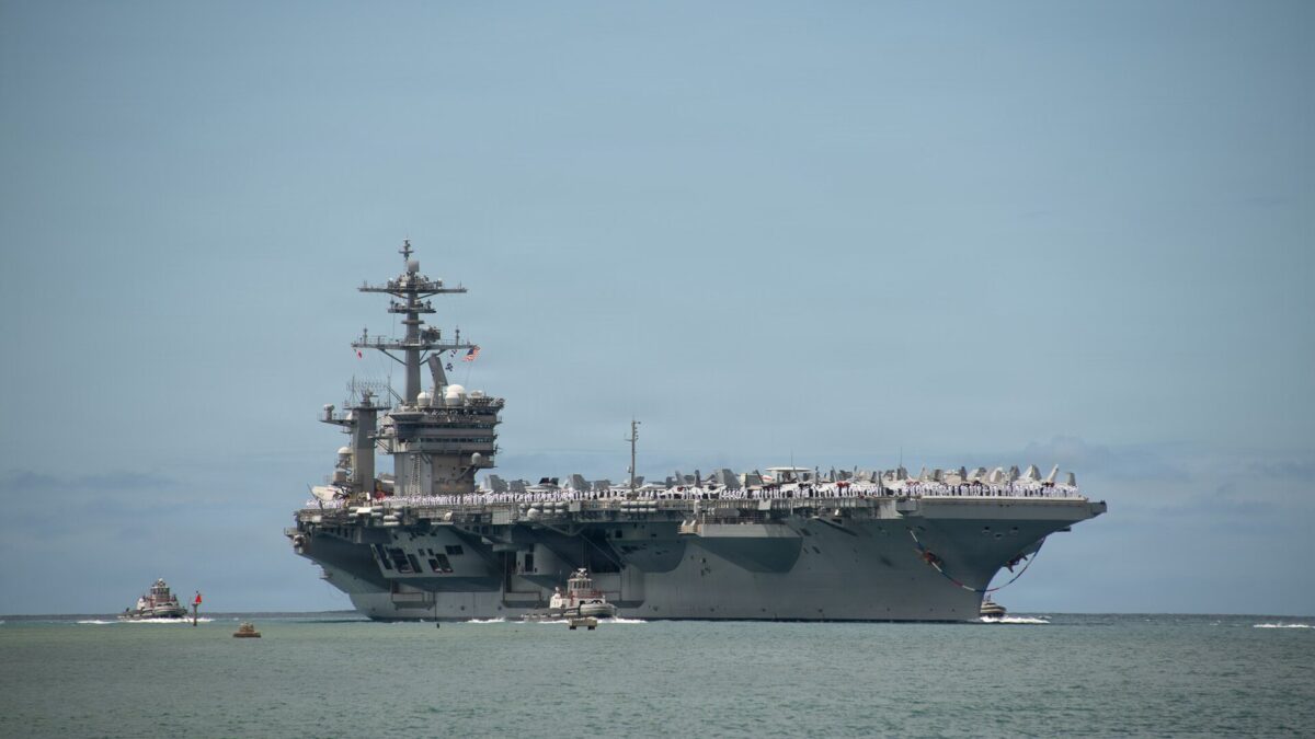 U.S. Navy aircraft carrier USS Theodore Roosevelt